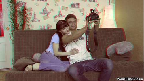 3д порно АНАГЛИФ с Леной